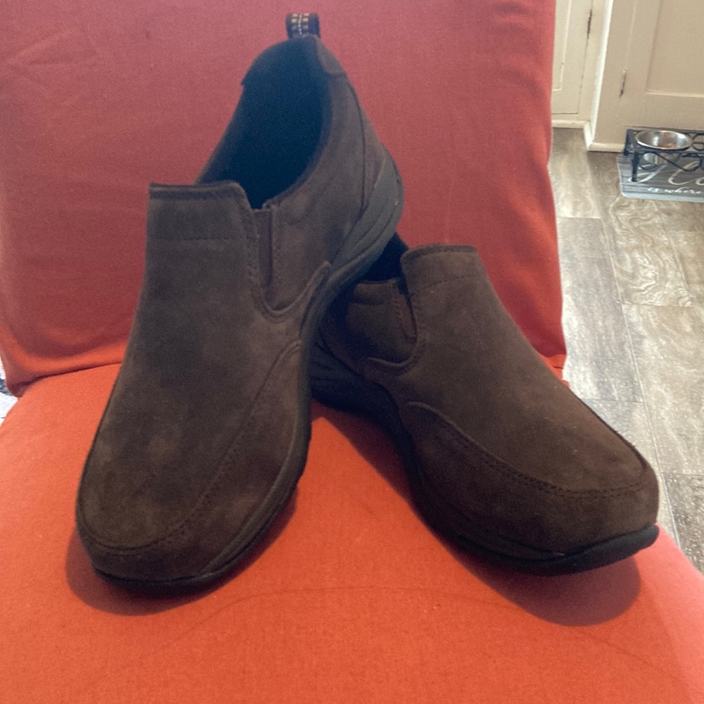 LL Bean suede loafers